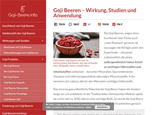 Tablet Screenshot of goji-beere.info